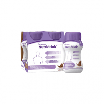 NUTRIDRINK, šokolado skonio, nuo 3 m., 125 ml, 4 vnt.