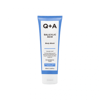 Q+A kūno prausiklis su salicilo rūgštimi, 250 ml