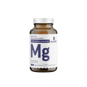 ECOSH bioaktyvus Magnis, bisglicinatas 90 mg, su vitaminu B6, 90 kapsulių