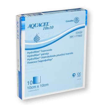 AQUACEL FOAM lipnus tvarstis su silikonu, 10 x 10 cm, 10 vnt.