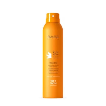 BABÉ apsauginė purškiamoji kūno dulksna SUN WET SKIN, SPF 50, 200 ml