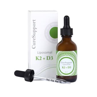 CURESUPPORT skystas liposominis K2 + D3, 60 ml
