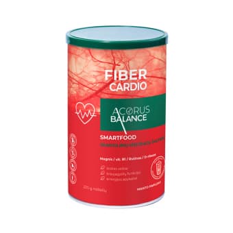 Acorus Balance skaidulos FIBER CARDIO, širdies ir kraujagyslių funkcijoms, 220 g