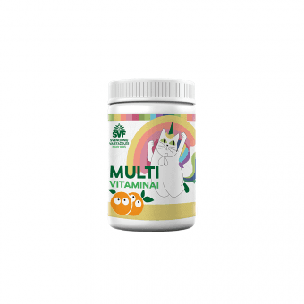 ŠVENČIONIŲ VAISTAŽOLĖS MULTIVITAMINAI, nuo 3 m., 60 kapsulių