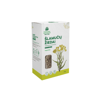 ŠVENČIONIŲ VAISTAŽOLĖS žolelių arbata ŠLAMUČIŲ ŽIEDAI, 20 g, 20 g