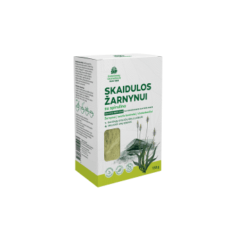 ŠVENČIONIŲ VAISTAŽOLĖS skaidulos ŽARNYNUIi su spirulina, 150 g
