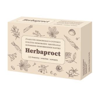 HERBAPROCT, 10 žvakučių