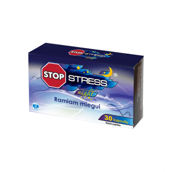 STOP STRESS® NIGHT, 30 kapsulių