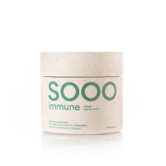 SOOO immune: Chaga ekstraktas 9-11:1, 90 kapsulė