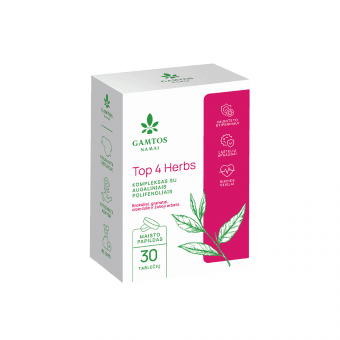 GAMTOS NAMAI TOP 4 HERBS, 30 tablečių