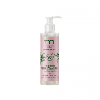 MARGARITA kreminis veido prausiklis su ekologiška beržų sula ir vaistažolių ekstraktais SENSITIVE SKIN, 200 ml