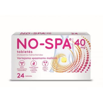 NO-SPA, 40mg, Tabletės, N24