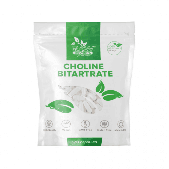 RAW POWDERS CHOLINO BITARTRATAS, 120 kapsulių