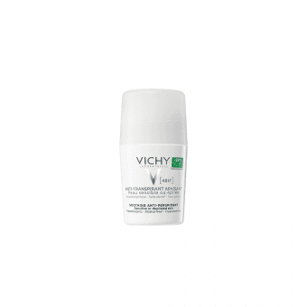 VICHY rutulinis dezodorantas antiperspirantas jautriai odai, bekvapis, 50 ml