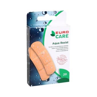 EUROCARE pleistrų rinkinys AQUA RESIST, 20 vnt.