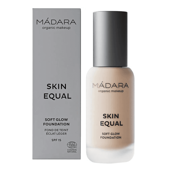 MADARA makiažo pagrindas SKIN EQUAL, SPF 15, ROSE IVORY, Nr. 30, 30 ml