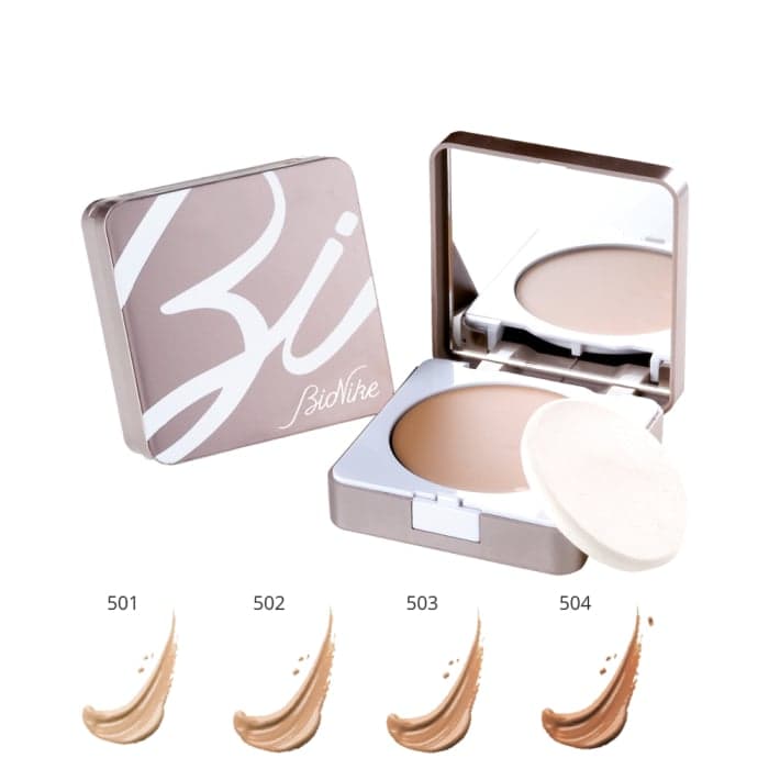 BIONIKE kompaktinė kreminė pudra DEFENCE COLOR SECOND SKIN, SPF 20, Nr. 501, 9 ml-2