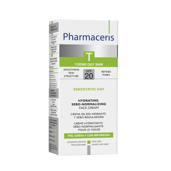 PHARMACERIS T dieninis kremas SEBOSTATIC , SPF20, 50 ml-2