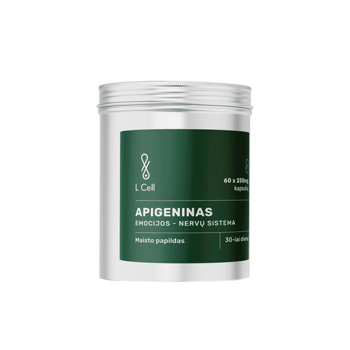 L CELL Apigeninas, kapsulės 250 mg, 60 kapsulių