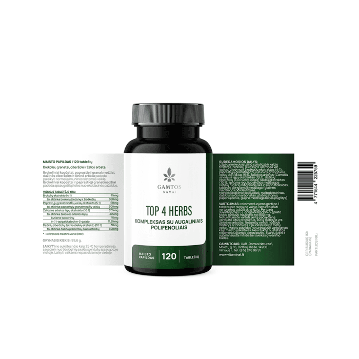 GAMTOS NAMAI TOP 4 HERBS, 120 tablečių-3