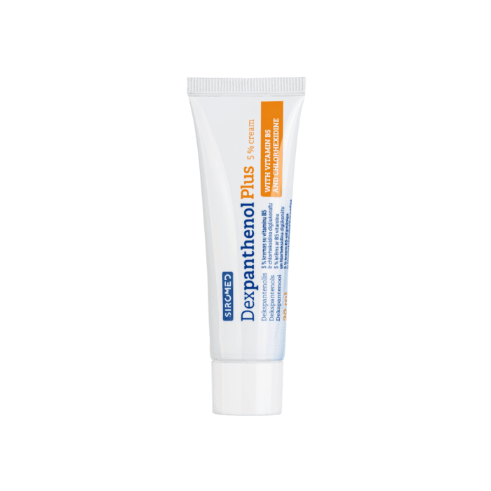 SIROMED kremas su B5 ir chlorheksidinu DEXPANTHENOL PLUS 5 %, 30 ml-2
