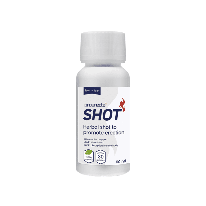 PROERECTA geriamas maisto papildas SHOT, 60 ml x 8, 8 vnt.-5