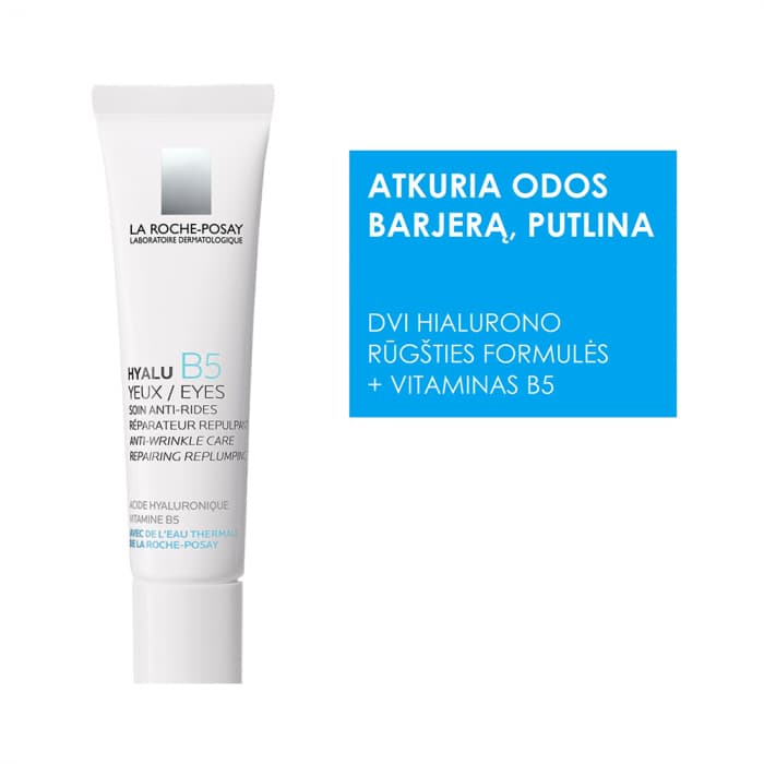 LA ROCHE-POSAY stangrinamasis paakių kremas HYALU B5, 15 ml-2