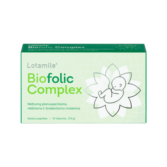 LOTAMILE BIOFOLIC COMPLEX, 30 kapsulių-2