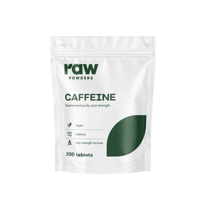RAW POWDERS KOFEINAS, 200 tablečių