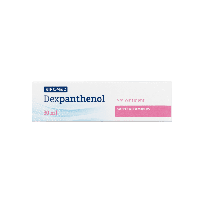 SIROMED tepalas su vitaminu B5 DEXPANTHENOL 5 %, 30 ml-3