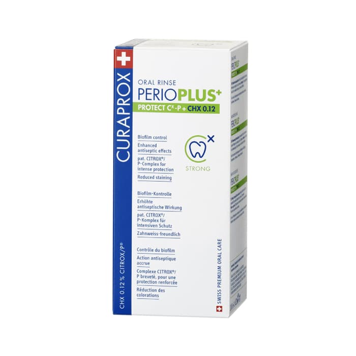 CURAPROX burnos skalavimo skystis su 0,12 % chlorheksidino PERIO PLUS+ PROTECT, 200 ml-2