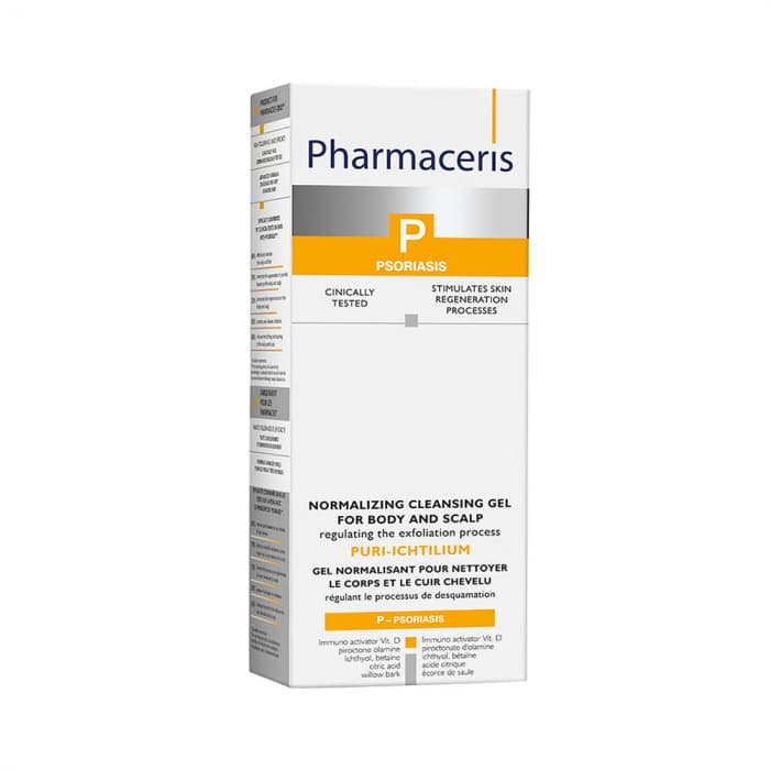 PHARMACERIS P, PURI ICHTILIUM kūno ir galvos gelis pleiskanojančiai odai, 250 ml-2