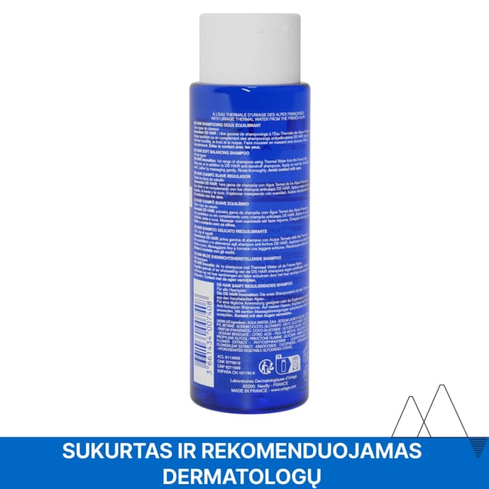 URIAGE švelnus balansuojamasis šampūnas D.S., 200 ml-2
