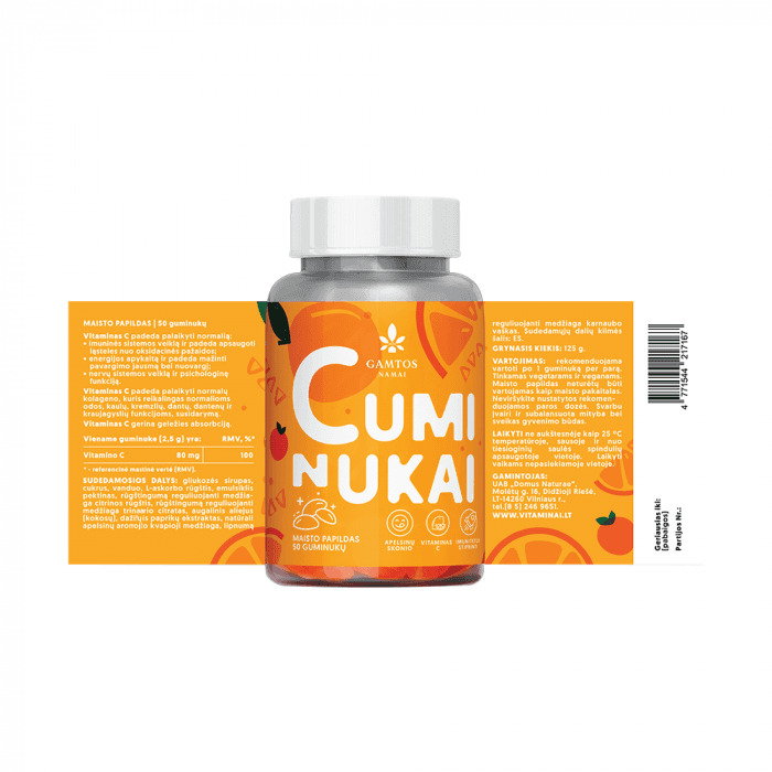 GAMTOS NAMAI guminukai CUMINUKAI, 50 guminukų-3