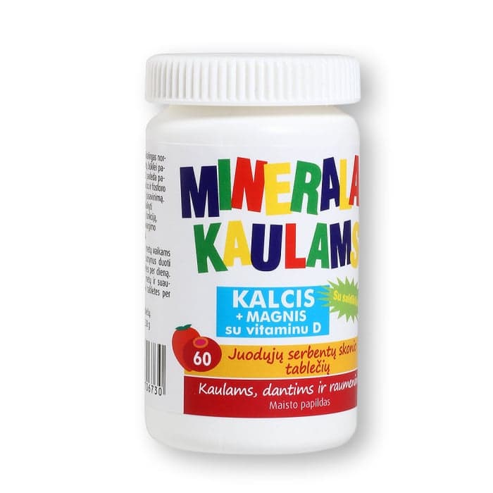 MINERALAI KAULAMS™, miško uogų skonio, 60 kramtomųjų tablečių-2