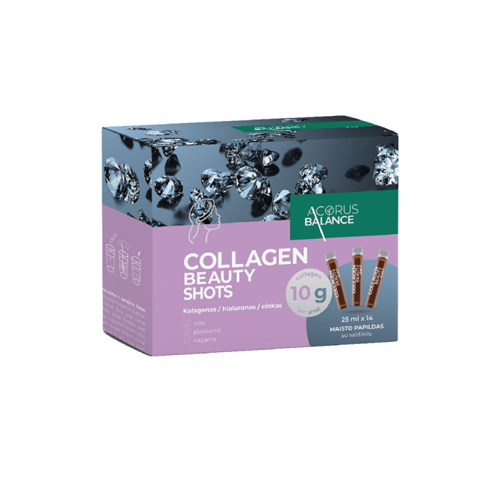 ACORUS BALANCE COLLAGEN BEAUTY SHOTS, 14 buteliukų-1