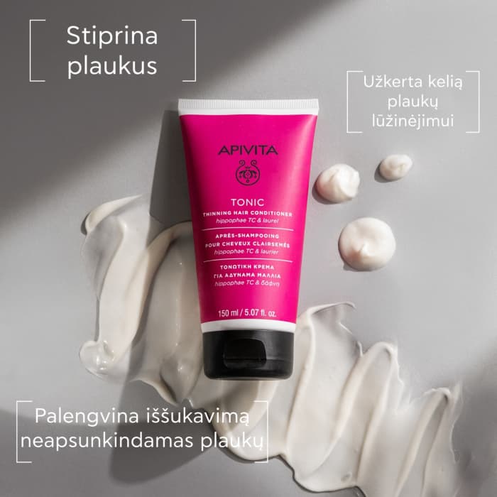 APIVITA tonizuojamasis kondicionierius slenkantiems plaukams, 150 ml-2