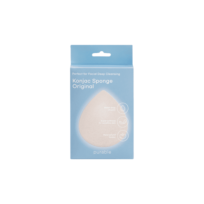 PURABLE kempinė veidui valyti KONJAC SPONGE ORIGINAL, 1 vnt.-2