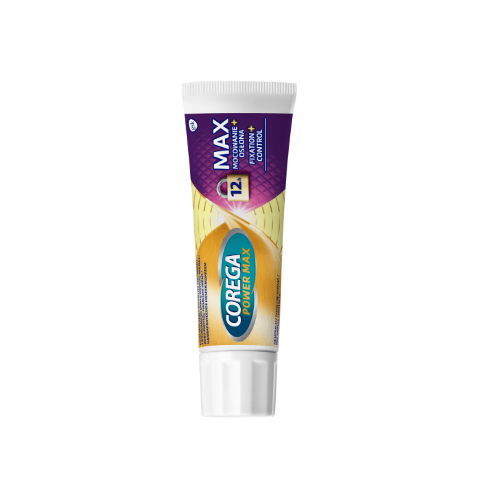 COREGA fiksuojamasis dantų protezų kremas MAX FIXATION + CONTROL, 40 g-2