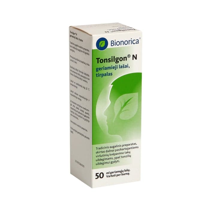 Tonsilgon N, 50 ml, geriamieji lašai, tirpalas, N1-2