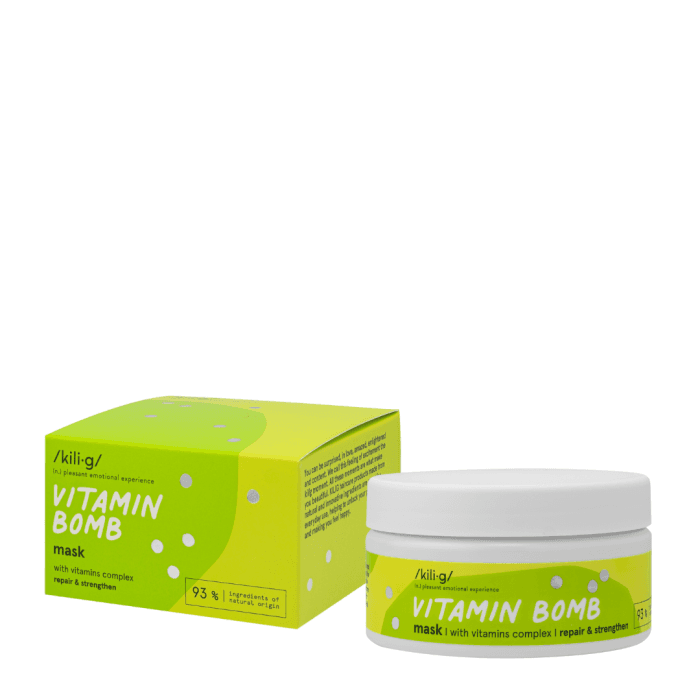 KILIG plaukus stiprinanti kaukė su vitaminų kompleksu VITAMIN BOMB, 200 ml-3