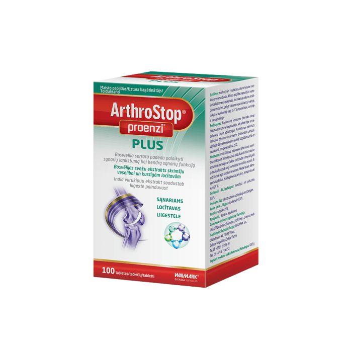 ARTHROSTOP PROENZI PLUS (kompleksas sąnariams), 100 tablečių