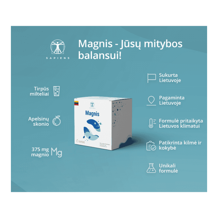 SAPIENS MAGNIS, apelsinų skonio, 30 paketėlių-2