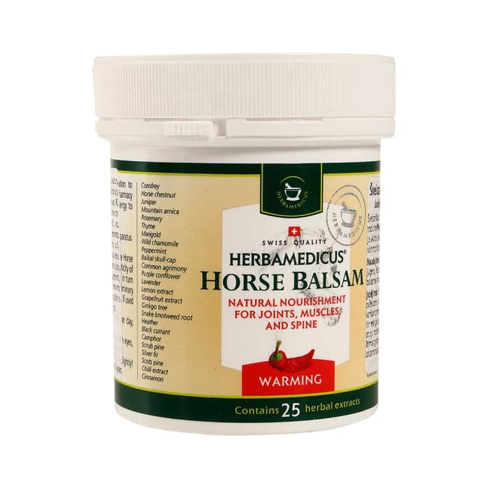 HERBAMEDICUS/SWISSMEDICUS šildomasis kūno balzamas HORSE BALSAM, 125 ml-2