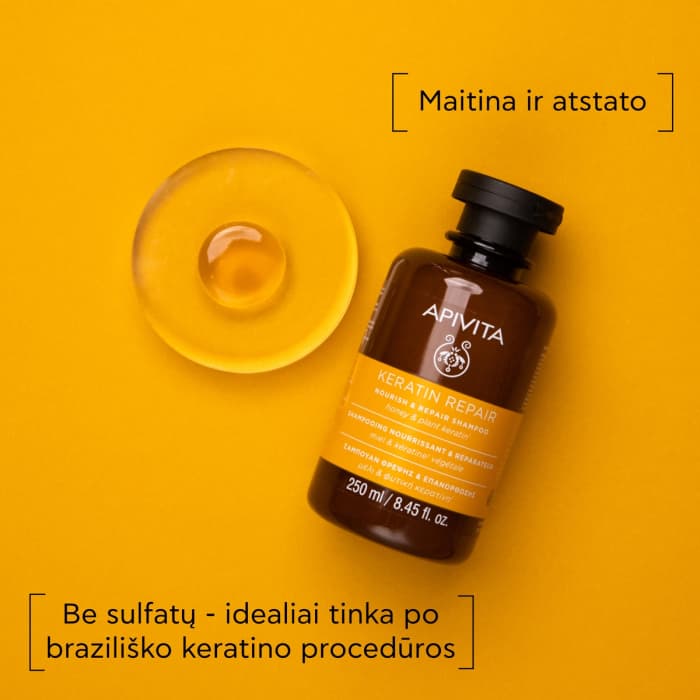 APIVITA maitinamasis šampūnas su keratinu, 250 ml-1