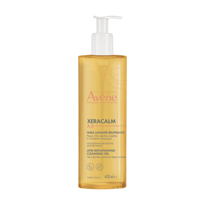 AVENE prausiamasis aliejus sausai, į egzemą linkusiai odai XERACALM A.D, 400 ml