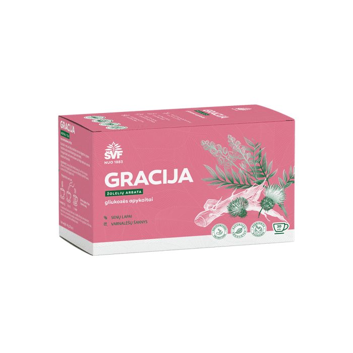 ŠVF žolelių arbata GRACIJA, 20 pakelių