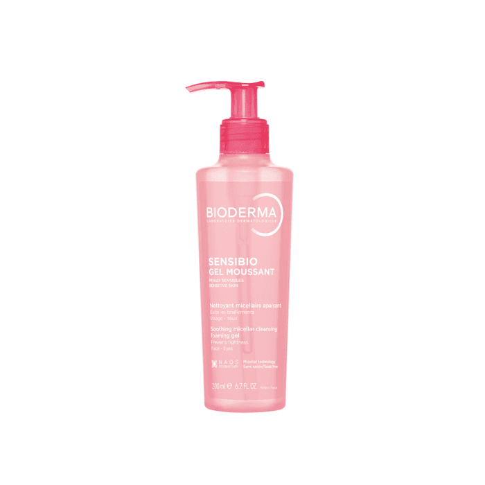 BIODERMA raminantis micelinis gelinis prausiklis jautriai odai SENSIBIO GEL MOUSSANT, 200 ml