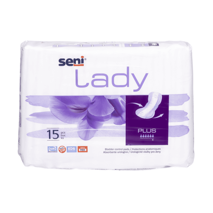 SENI LADY įklotai nelaikantiems šlapimo PLUS, 15 vnt.