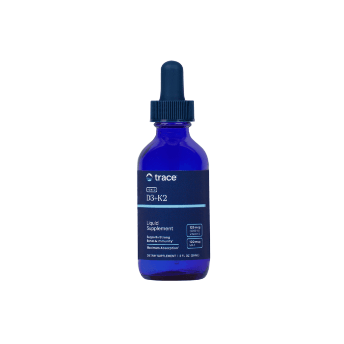 TRACE MINERALS augalinis vitaminas D3 + K2, 59 ml